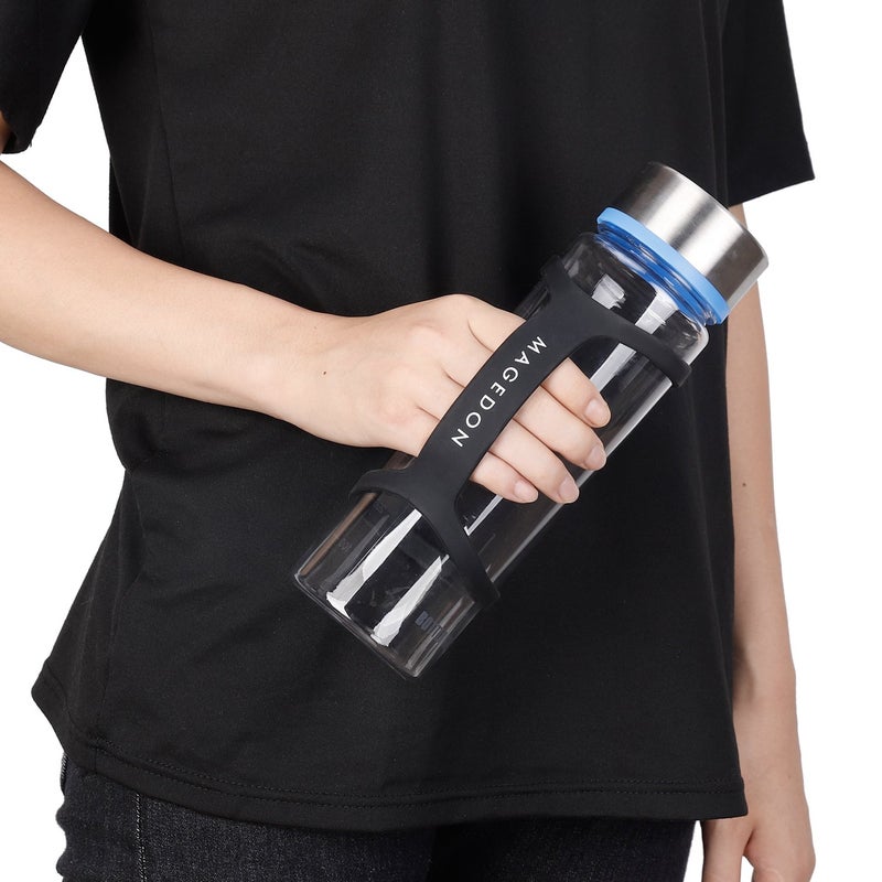 MAGEDON (2 pack) Water Bottle Carrier Grip Water Handle Grip Cup Strap  soft band holder strap makes any bottle handheld. For Running Bike  gym or jogging - Image 2